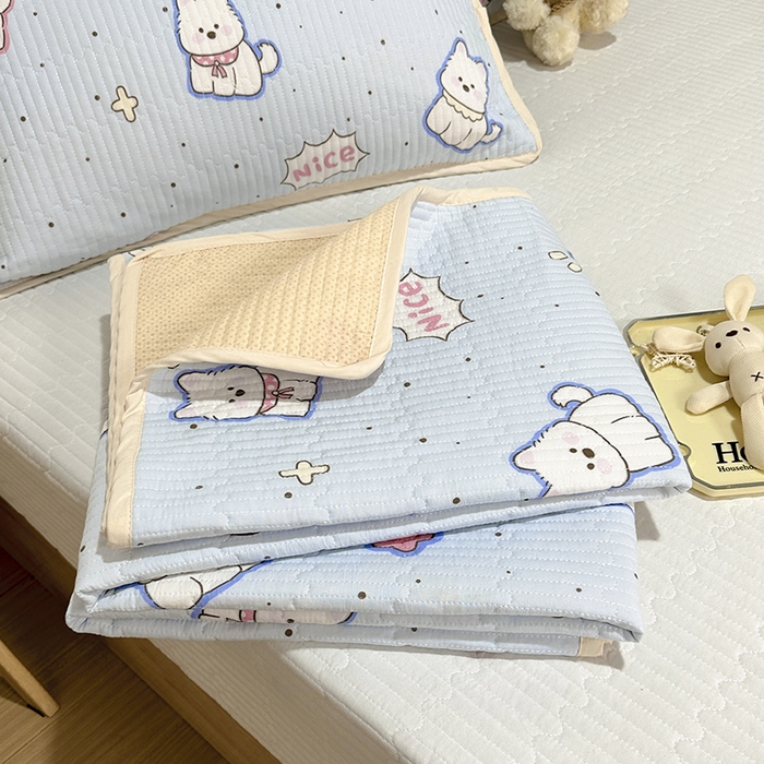 91家纺网 家纺一手货源 找家纺 拾小柒 2025年新款夹棉防滑床盖绗缝褥子床垫保护垫 糯糯棉-高西地