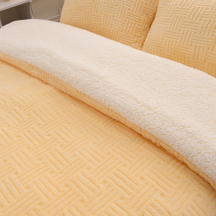 91家纺网 家纺一手货源 找家纺 （总）圣楚家纺 2025新款塔芙绒羊羔绒冬被被子被芯