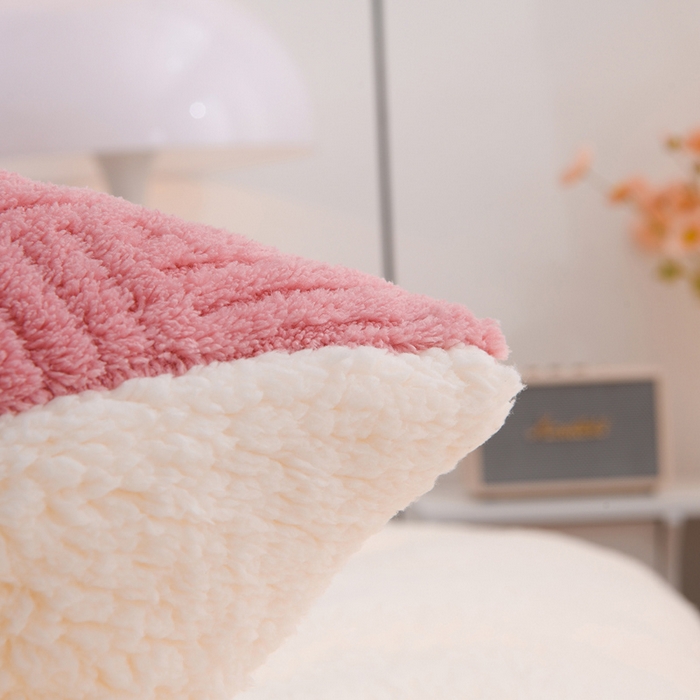 91家纺网 家纺一手货源 找家纺 圣楚家纺 2025新款塔芙绒羊羔绒冬被被子被芯 粉黛