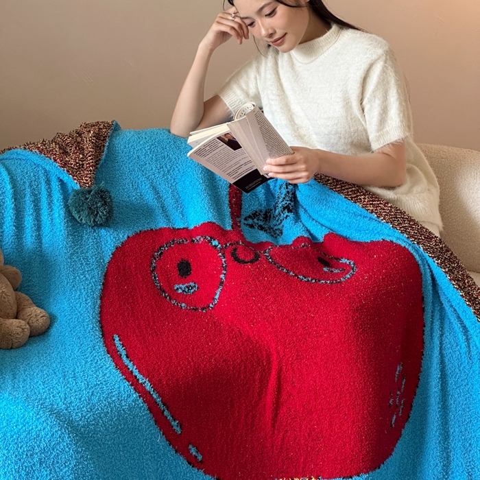 Sweet dreams甜梦 2025新款轻奢高端毛球款半边绒针织毛毯 憧憬