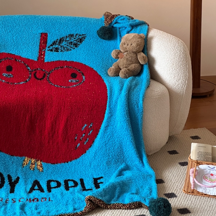 91家纺网 家纺一手货源 找家纺 Sweet dreams甜梦 2025新款轻奢高端毛球款半边绒针织毛毯 憧憬