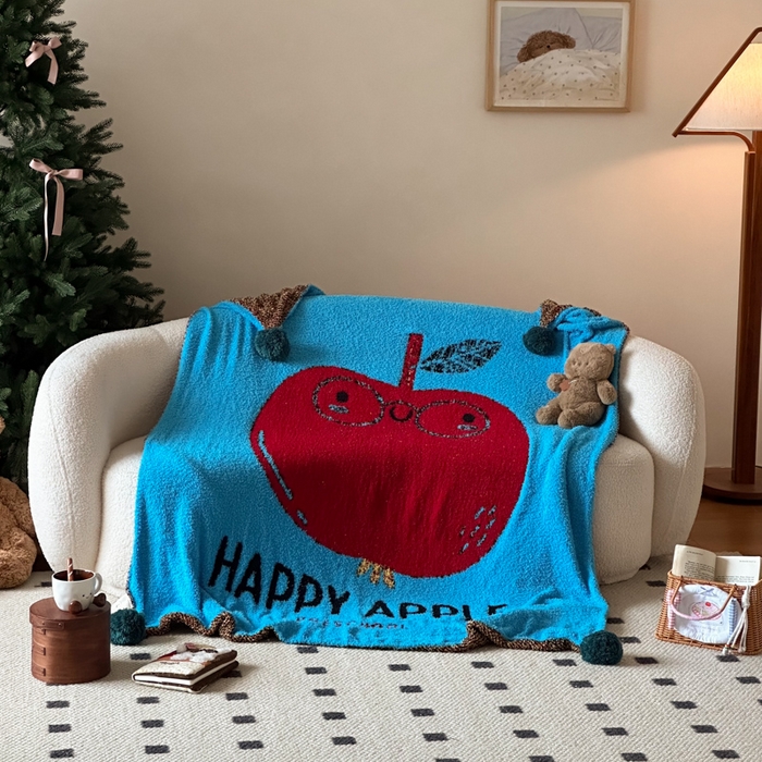 91家纺网 家纺一手货源 找家纺 Sweet dreams甜梦 2025新款轻奢高端毛球款半边绒针织毛毯 憧憬