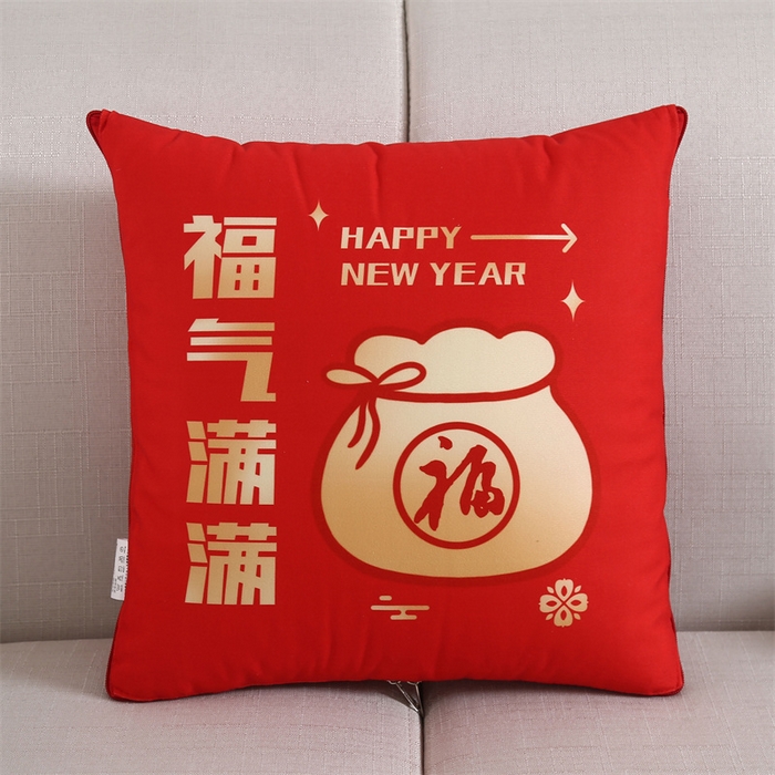 91家纺网 家纺一手货源 找家纺 （总）金纳抱枕被 2026新款 ‘马上暴富’ 新年抱枕被