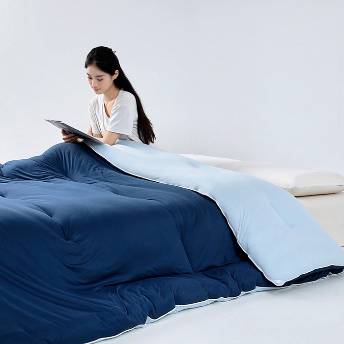 91家纺网 家纺一手货源 找家纺 （总）亿莱鑫 2025新款A类亲肤深睡眠控温抑菌被子被芯冬被