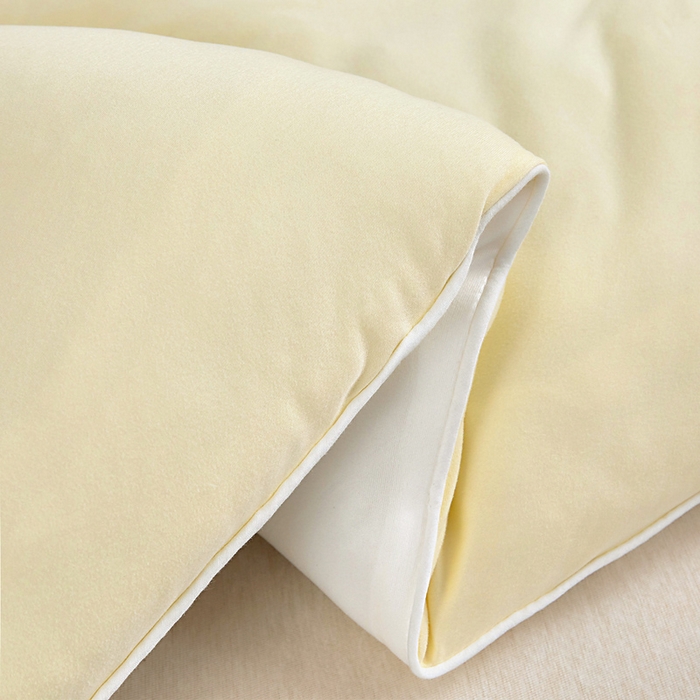 91家纺网 家纺一手货源 找家纺 亿莱鑫 2025新款A类亲肤深睡眠控温抑菌被子被芯冬被 流苏黄