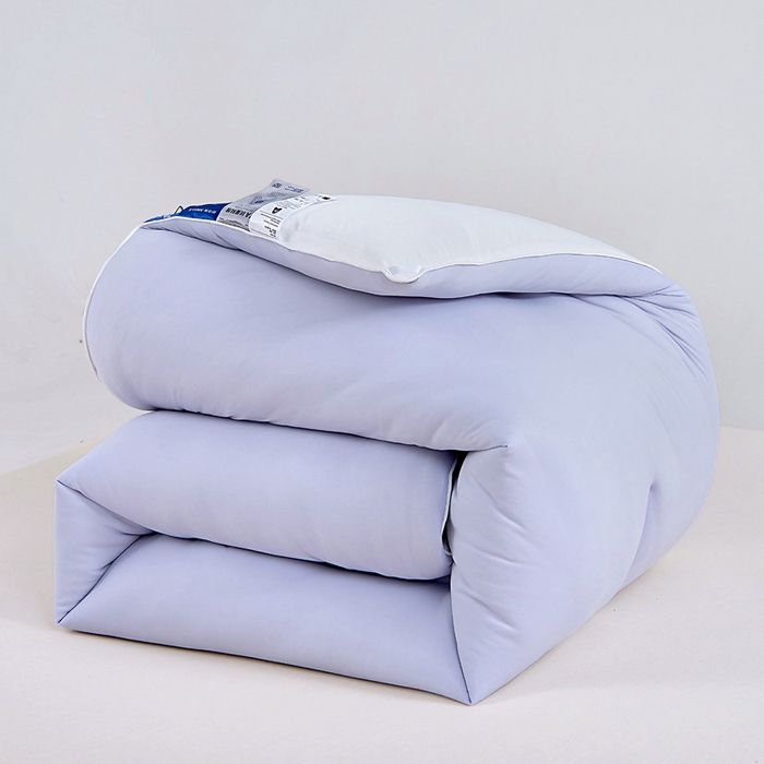 91家纺网 家纺一手货源 找家纺 亿莱鑫 2025新款A类亲肤深睡眠控温抑菌被子被芯冬被 薰衣紫