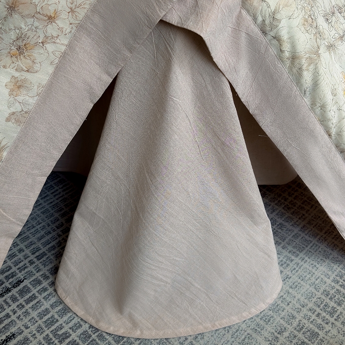 91家纺网 家纺一手货源 找家纺 家居1号 2025新款四季款活性数码印花 纯棉亚麻四件套 青逸花蝶-卡其