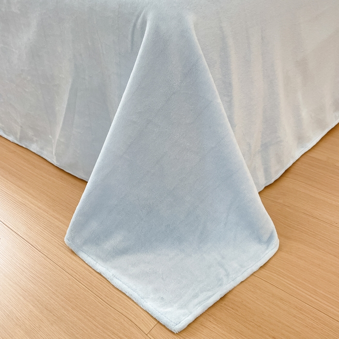 91家纺网 家纺一手货源 找家纺 玉海棠家纺 2025新款A类加厚牛奶绒印花四件套 田间春彩-蓝