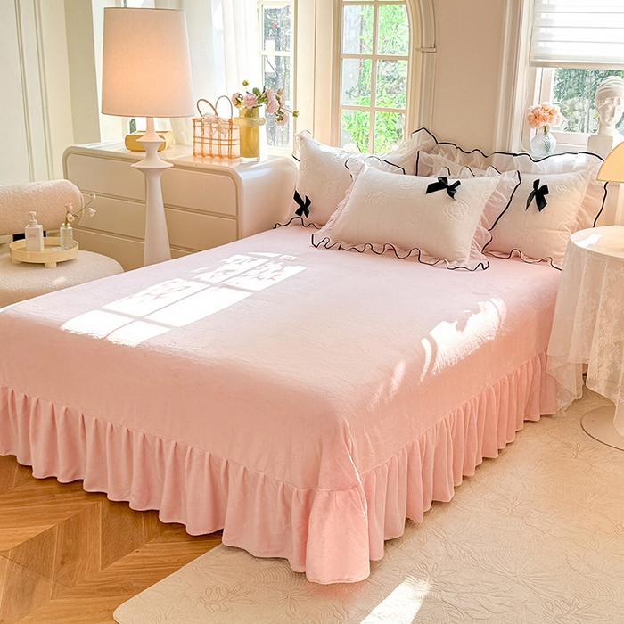 91家纺网 家纺一手货源 找家纺 （总）逸尚阁 2025新款雕花牛奶绒绒梦恋四件套