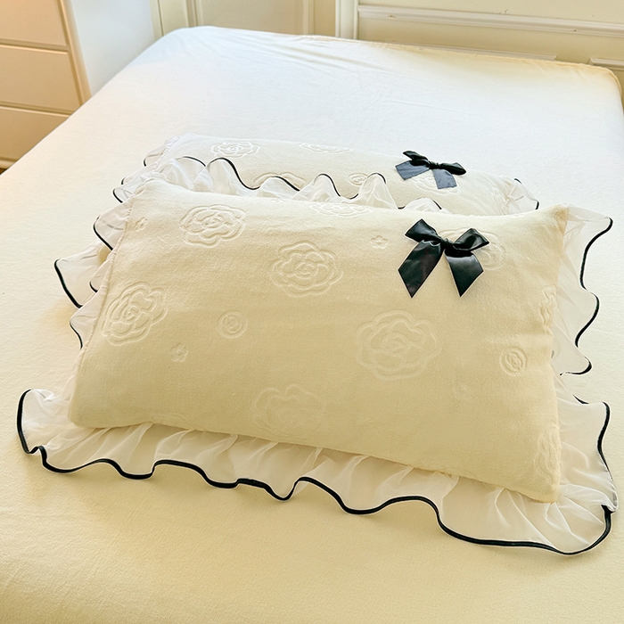 91家纺网 家纺一手货源 找家纺 逸尚阁 2025新款雕花牛奶绒绒梦恋四件套 绒梦恋-可可黄