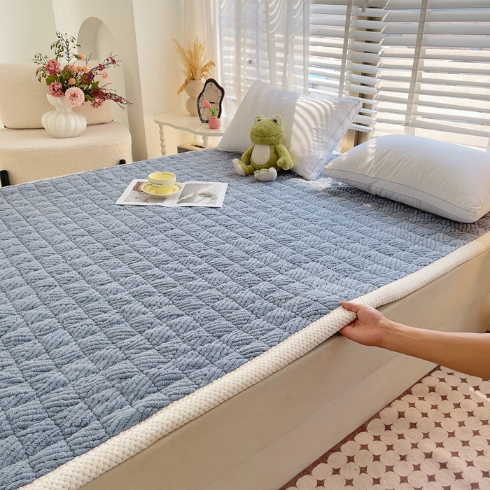 91家纺网 家纺一手货源 找家纺 （总）小叮当家纺仓储工厂店 2025新款绒薄垫系列床护垫床垫垫子-薄垫绒系列