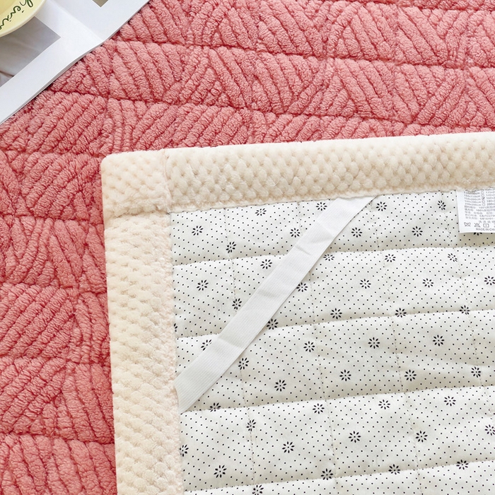 91家纺网 家纺一手货源 找家纺 小叮当家纺仓储工厂店 2025新款绒薄垫系列床护垫床垫垫子-薄垫绒系列 薄垫绒豆沙