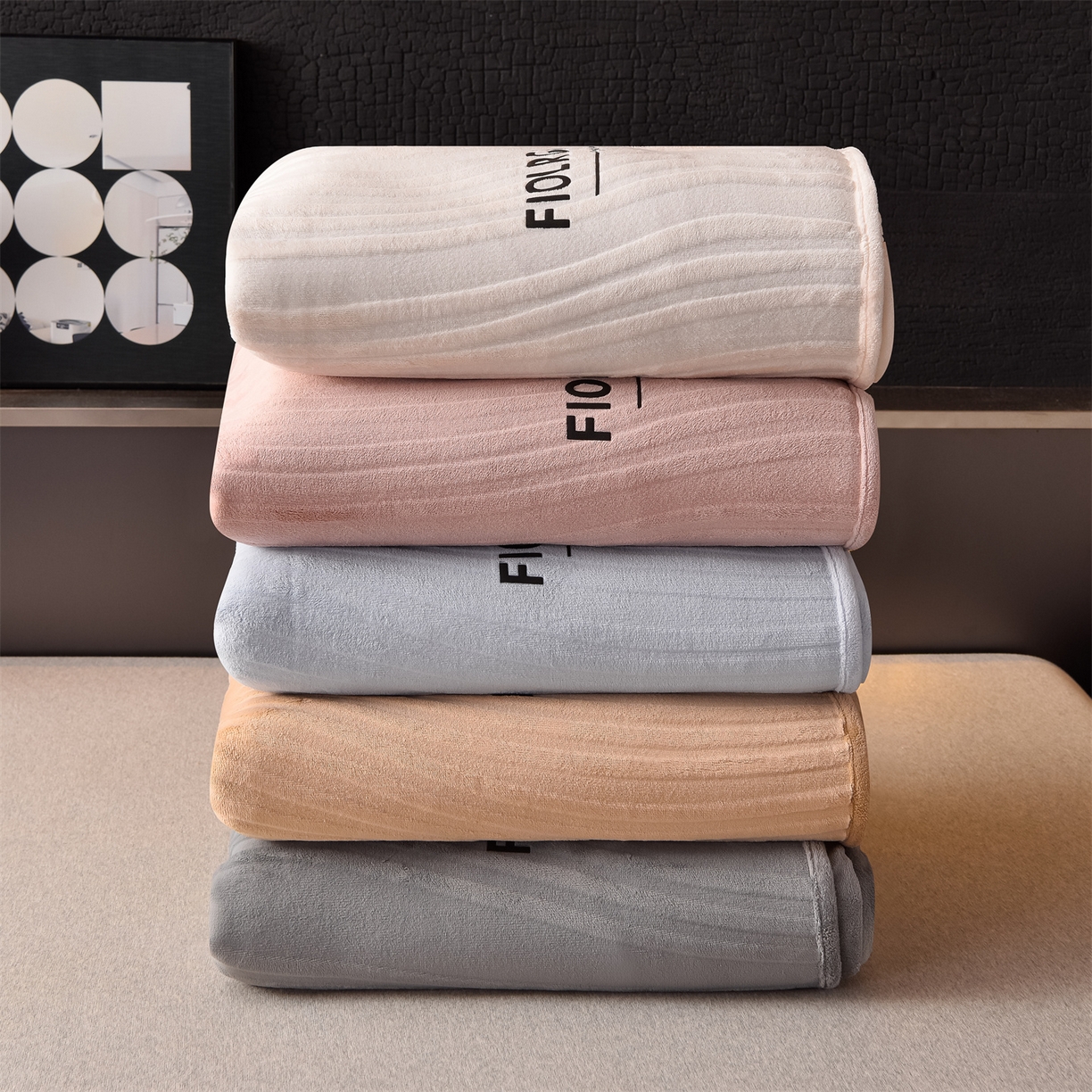 91家纺网 家纺一手货源 找家纺 金鹰 2025新款剪花复合加厚牛奶绒床笠席梦思保护套床垫套 曲线-粉色