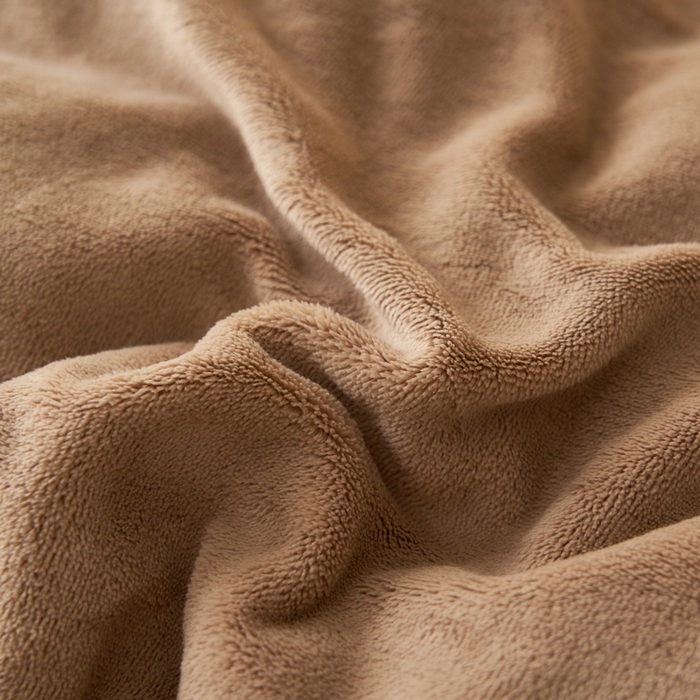 91家纺网 家纺一手货源 找家纺 晨曦家纺 2025新款加厚高克重230克日系简约小包边牛奶绒单被套 简约-深咖灰