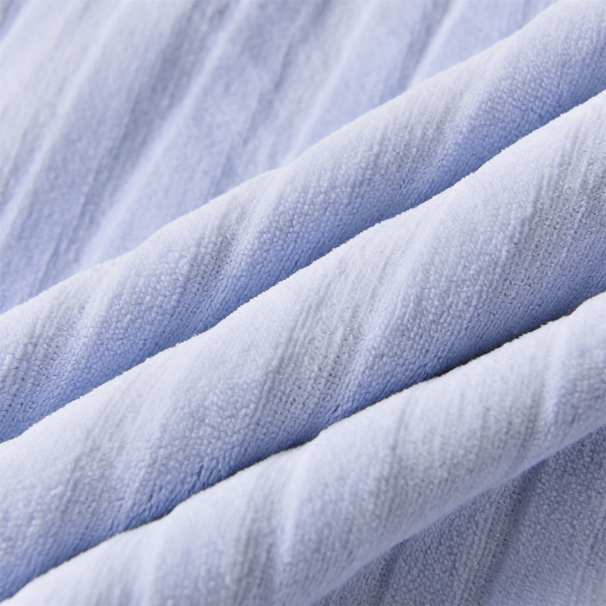 91家纺网 家纺一手货源 找家纺 金鹰 2025新款剪花复合加厚牛奶绒床笠席梦思保护套床垫套 曲线-天蓝