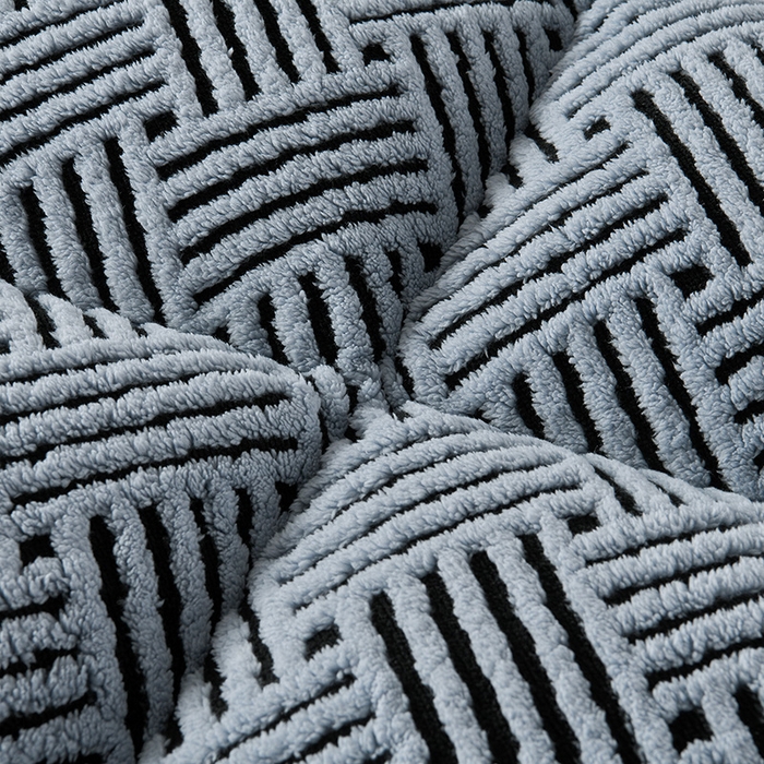 91家纺网 家纺一手货源 找家纺 小叮当家纺仓储工厂店 2025新款亲肤舒适缦沙绒系列床垫垫子-缦沙绒 缦沙绒-蓝边灰