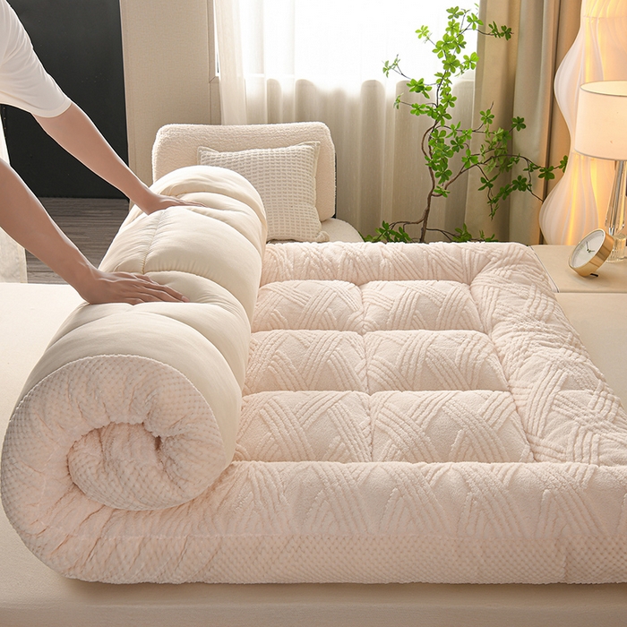 91家纺网 家纺一手货源 找家纺 （总）小叮当家纺仓储工厂店 2025新款亲肤舒适菠萝格系列床垫垫子-菠萝格