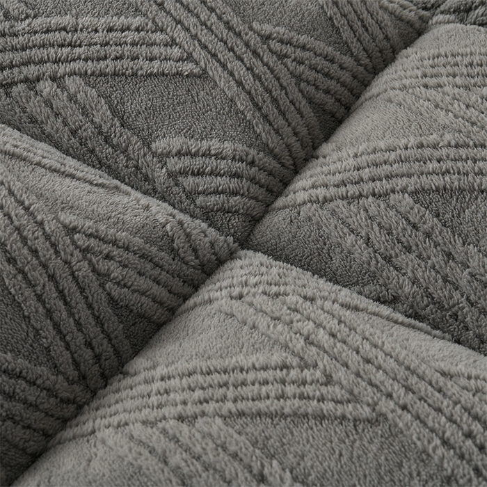 91家纺网 家纺一手货源 找家纺 小叮当家纺仓储工厂店 2025新款亲肤舒适菠萝格系列床垫垫子-菠萝格 菠萝格-深灰