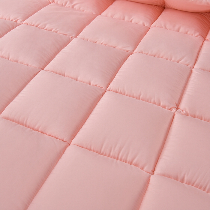 91家纺网 家纺一手货源 找家纺 小叮当家纺仓储工厂店 2025新款亲肤舒适A类母婴级全棉纯棉保暖被子被芯 羽粉