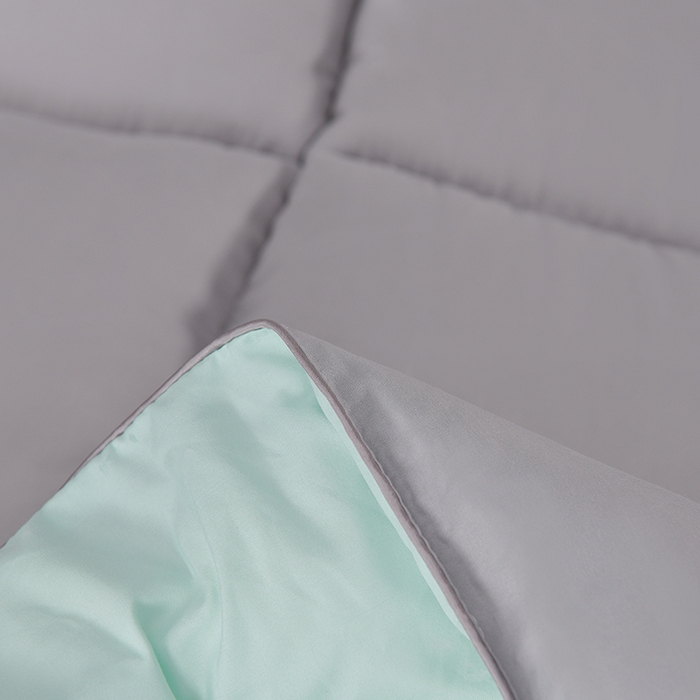 91家纺网 家纺一手货源 找家纺 小叮当家纺仓储工厂店 2025新款亲肤舒适A类母婴级全棉纯棉保暖被子被芯 羽兰灰