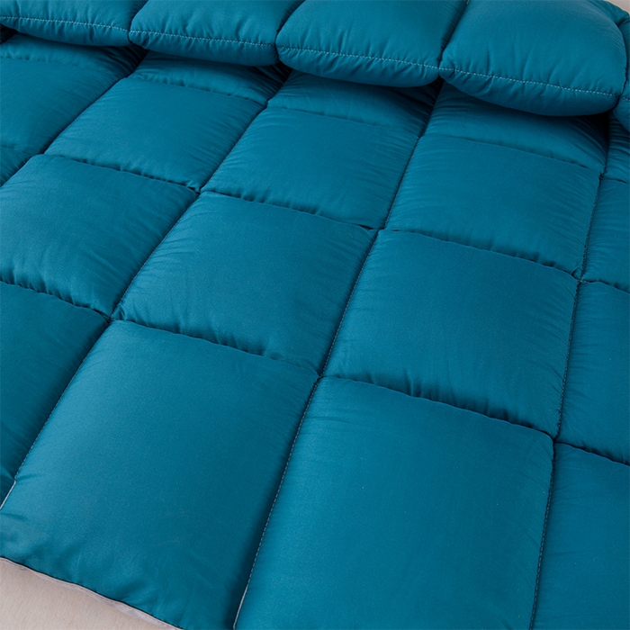 91家纺网 家纺一手货源 找家纺 小叮当家纺仓储工厂店 2025新款亲肤舒适A类母婴级全棉纯棉保暖被子被芯 羽蓝