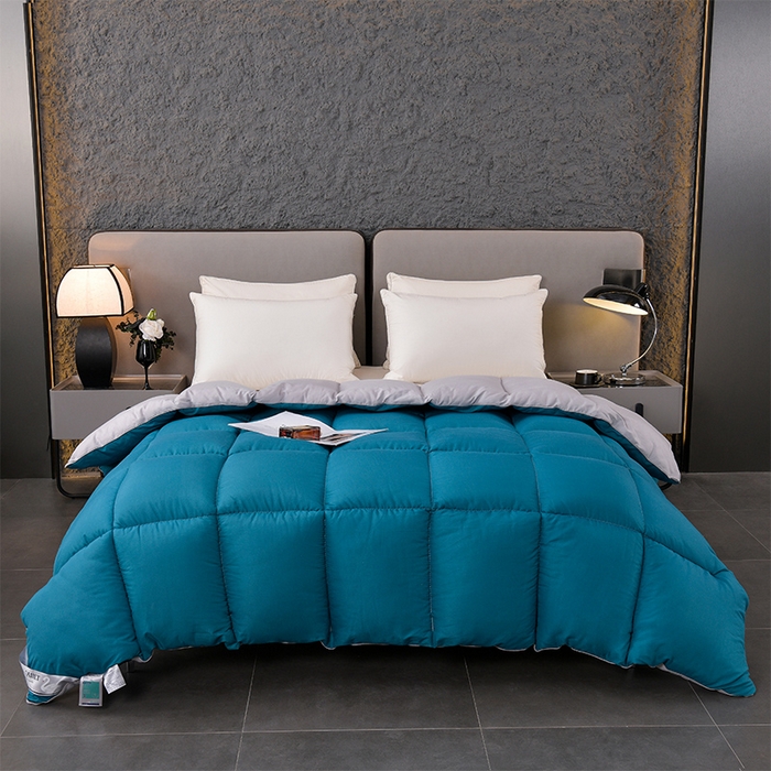 91家纺网 家纺一手货源 找家纺 小叮当家纺仓储工厂店 2025新款亲肤舒适A类母婴级全棉纯棉保暖被子被芯 羽蓝