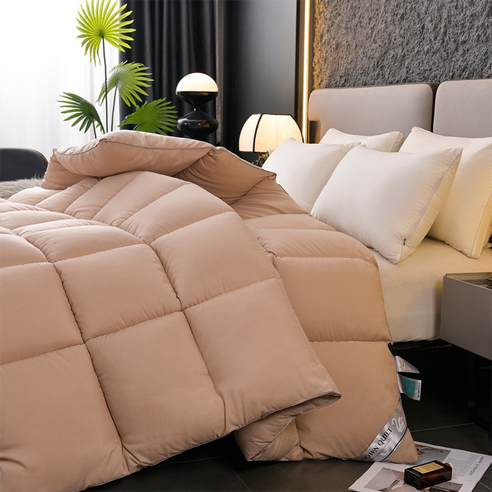 91家纺网 家纺一手货源 找家纺 小叮当家纺仓储工厂店 2025新款亲肤舒适A类母婴级全棉纯棉保暖被子被芯 羽驼