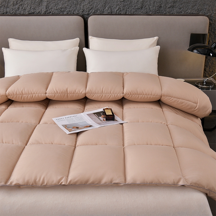 91家纺网 家纺一手货源 找家纺 小叮当家纺仓储工厂店 2025新款亲肤舒适A类母婴级全棉纯棉保暖被子被芯 羽驼