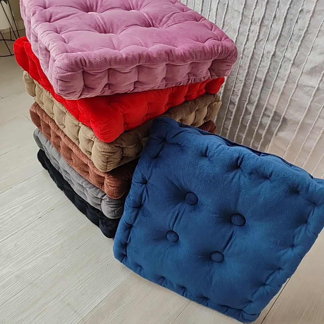 91家纺网 家纺一手货源 找家纺 （总）李帅家居 2025新款水晶绒胖子垫坐垫形藤椅坐垫皮革坐垫圆垫子海绵垫打坐蒲团垫子椅子垫飘窗垫夏季