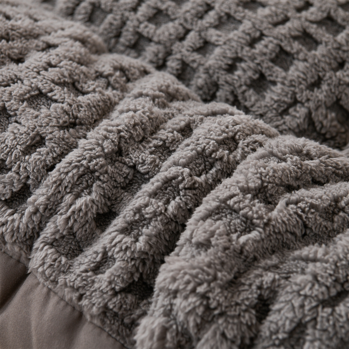 91家纺网 家纺一手货源 找家纺 小叮当家纺仓储工厂店 2025新款A类提花牛奶绒塔芙绒单床垫床垫单品跨境-方格 学生床 方格深灰