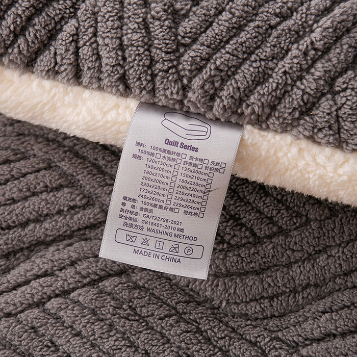 91家纺网 家纺一手货源 找家纺 小叮当家纺仓储工厂店 2025新款亲肤舒适提花双面绒冬被被子被芯-双面绒 双面绒深灰