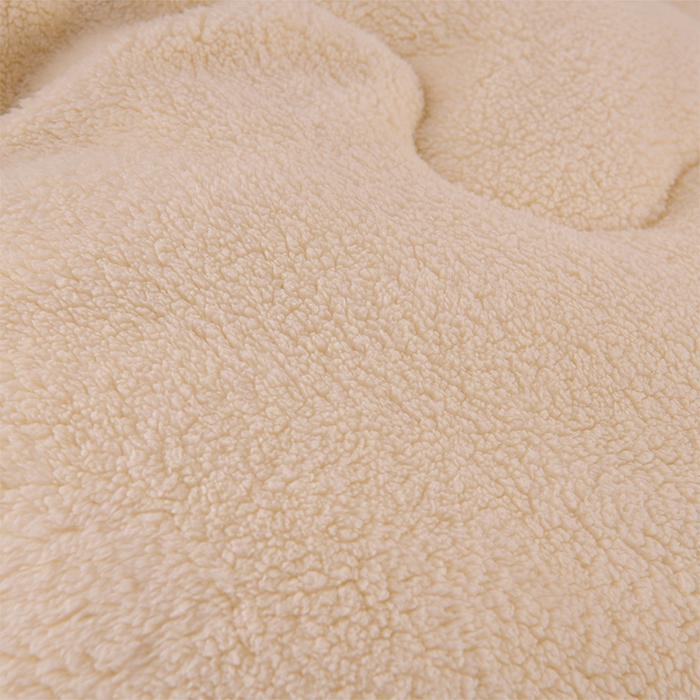 91家纺网 家纺一手货源 找家纺 小叮当家纺仓储工厂店 2025新款亲肤舒适提花双面绒冬被被子被芯-双面绒 双面绒米黄