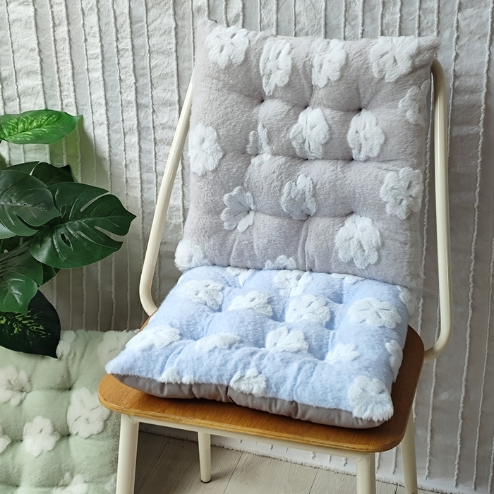 91家纺网 家纺一手货源 找家纺 （总）李帅家居 2025新款兔毛花绑带坐垫垫子椅子坐垫屁垫办公室久坐凳子垫子椅子垫办公椅座垫椅垫屁股垫四季