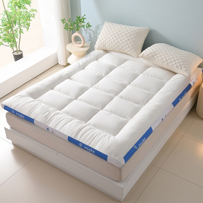 91家纺网 家纺一手货源 找家纺 （总）小叮当家纺仓储工厂店 2025新款亲肤舒适纯色宝石床垫垫子床褥