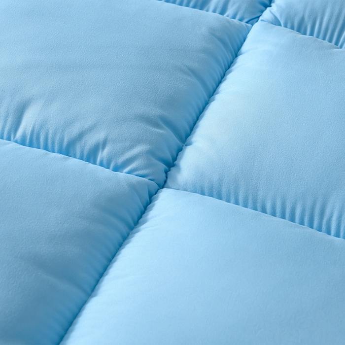 91家纺网 家纺一手货源 找家纺 小叮当家纺仓储工厂店 2025新款亲肤舒适纯色宝石床垫垫子床褥 宝石床垫-兰