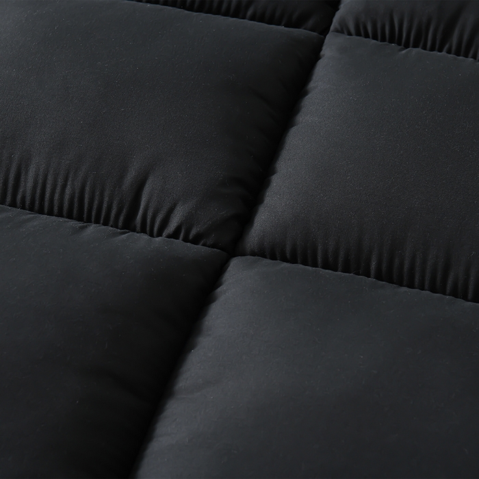 91家纺网 家纺一手货源 找家纺 小叮当家纺仓储工厂店 2025新款亲肤舒适纯色宝石床垫垫子床褥 宝石床垫-黑