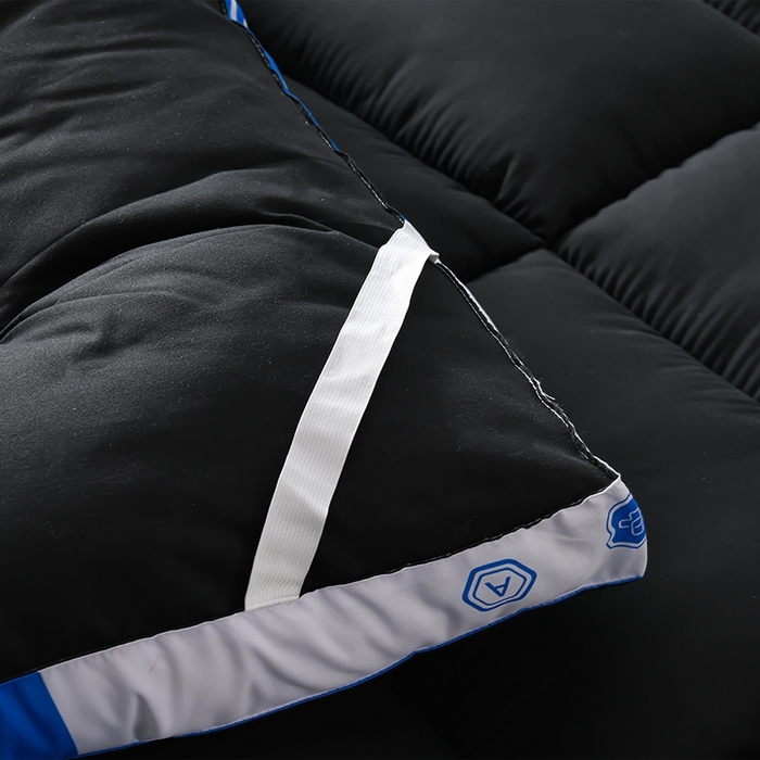 91家纺网 家纺一手货源 找家纺 小叮当家纺仓储工厂店 2025新款亲肤舒适纯色宝石床垫垫子床褥 宝石床垫-黑