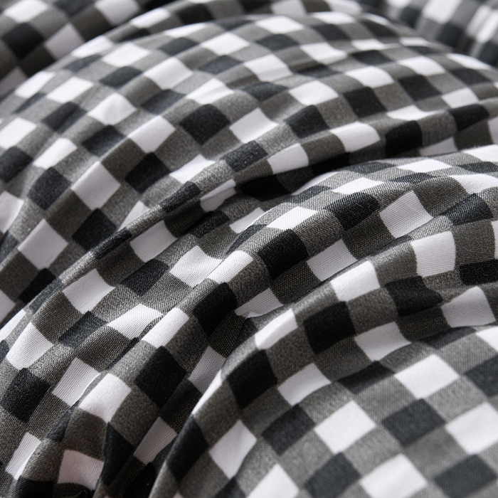 91家纺网 家纺一手货源 找家纺 小叮当家纺仓储工厂店 2025新款亲肤舒适格子床垫垫子床褥 格子床垫-黑格