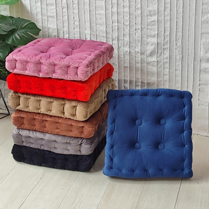 91家纺网 家纺一手货源 找家纺 （总）李帅家居 2025新款水晶绒胖子垫坐垫形藤椅坐垫皮革坐垫圆垫子海绵垫打坐蒲团垫子椅子垫飘窗垫夏季