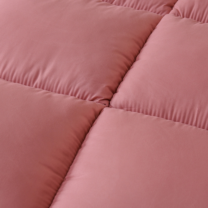 91家纺网 家纺一手货源 找家纺 小叮当家纺仓储工厂店 2025新款亲肤舒适黄边立体床垫床褥 黄边豆沙