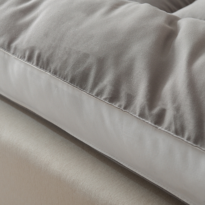 91家纺网 家纺一手货源 找家纺 小叮当家纺仓储工厂店 2025新款亲肤舒适黄边立体床垫床褥 白边灰