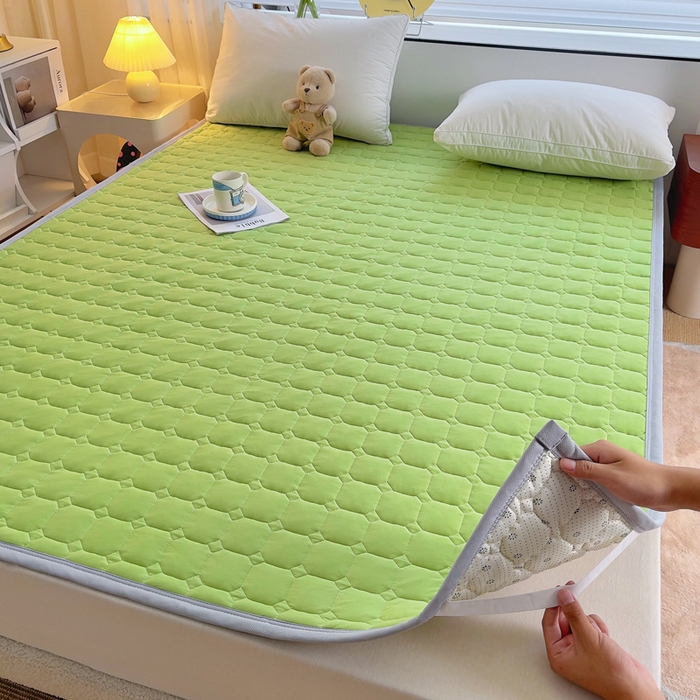 小叮当家纺仓储工厂店 2025新款薄垫针织系列床护垫床垫-针织 针织果绿