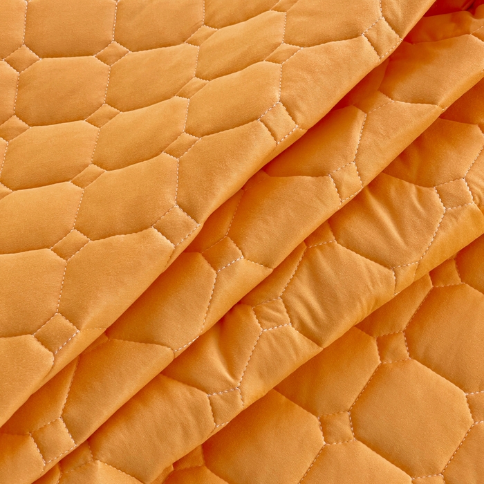 91家纺网 家纺一手货源 找家纺 小叮当家纺仓储工厂店 2025新款薄垫针织系列床护垫床垫-针织 针织橘色