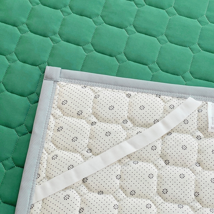 91家纺网 家纺一手货源 找家纺 小叮当家纺仓储工厂店 2025新款薄垫针织系列床护垫床垫-针织 针织苹果绿