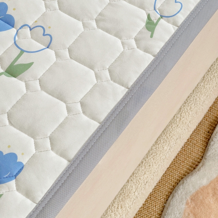 91家纺网 家纺一手货源 找家纺 小叮当家纺仓储工厂店 2025新款薄垫针织系列床护垫床垫-针织 针织美好