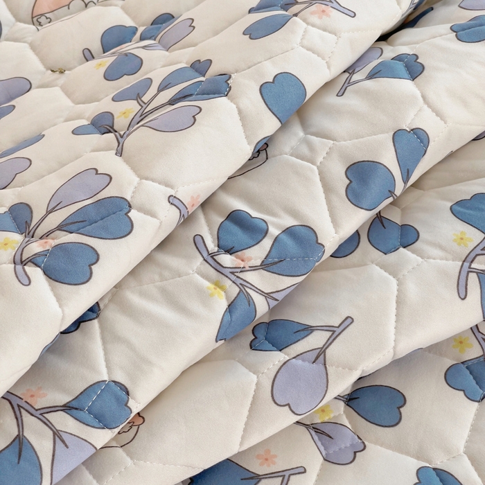 91家纺网 家纺一手货源 找家纺 小叮当家纺仓储工厂店 2025新款薄垫针织系列床护垫床垫-针织 针织兔子