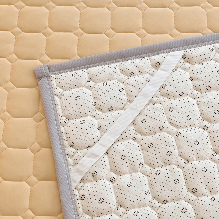 91家纺网 家纺一手货源 找家纺 小叮当家纺仓储工厂店 2025新款薄垫针织系列床护垫床垫-针织 针织驼色