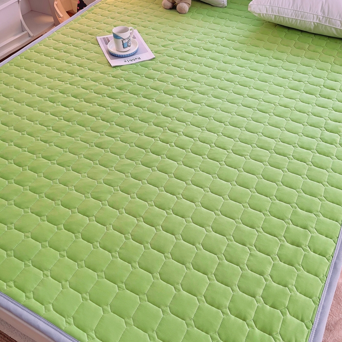 91家纺网 家纺一手货源 找家纺 小叮当家纺仓储工厂店 2025新款薄垫针织系列床护垫床垫-针织 针织果绿