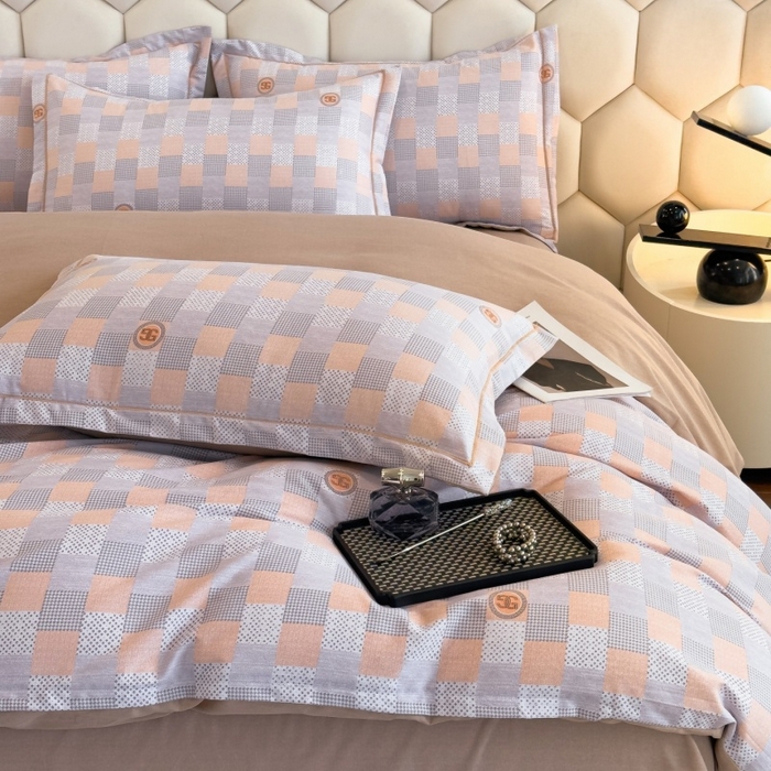 91家纺网 家纺一手货源 找家纺 雲归梦 2025新款纯棉加厚磨毛多规格磨毛四件套 阿拉斯加灰