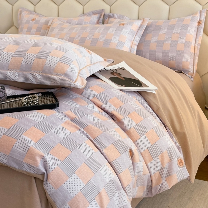 91家纺网 家纺一手货源 找家纺 雲归梦 2025新款纯棉加厚磨毛多规格磨毛四件套 阿拉斯加灰